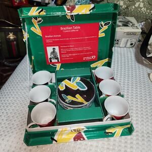 ROSENBAUM EUC BRAZILIAN 12 PIECE COFFEE SET